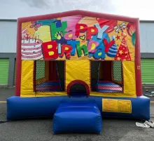 Happy Birthday Bounce House 15' x 15' WX15L